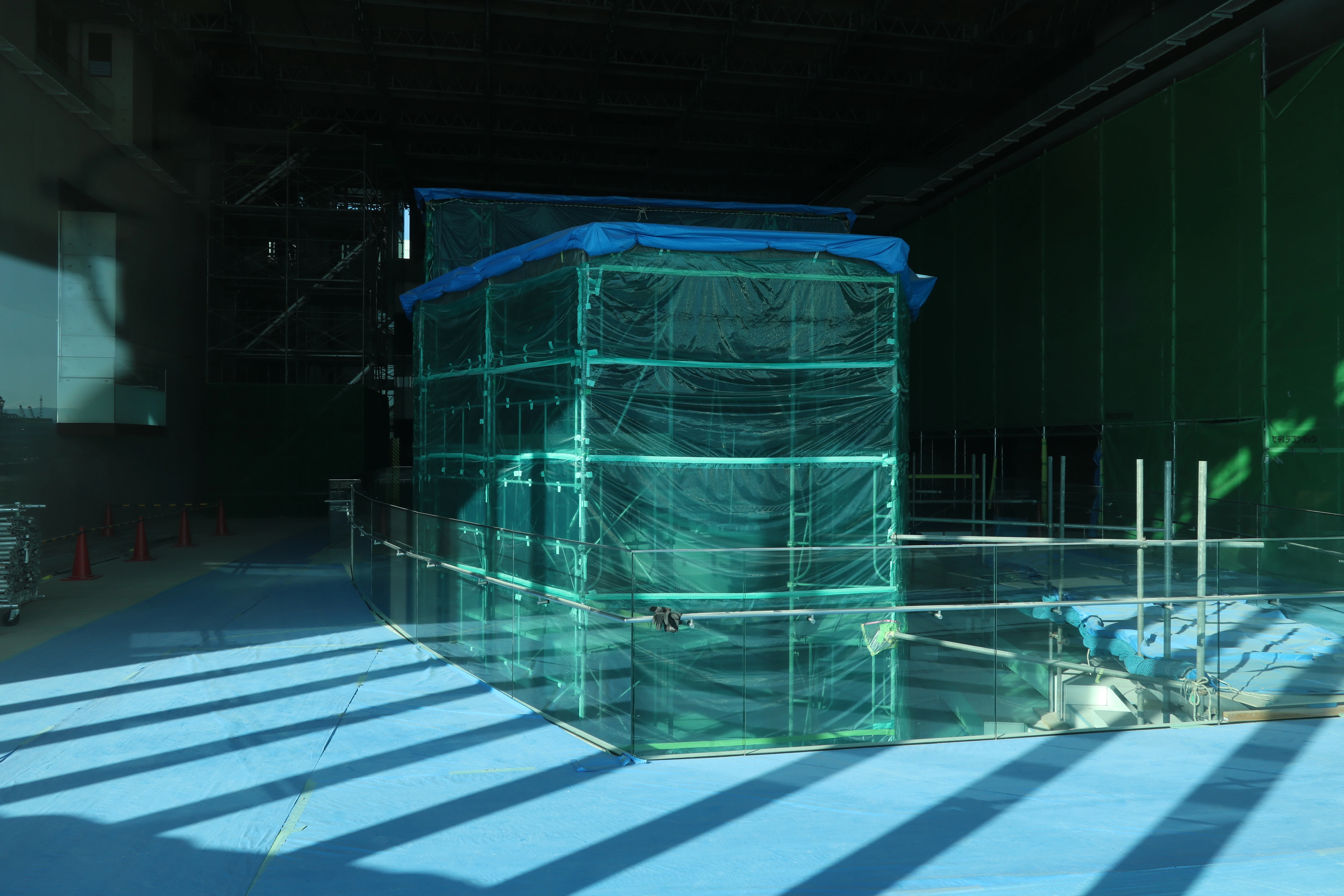 大和博物馆中正在修缮的大和模型